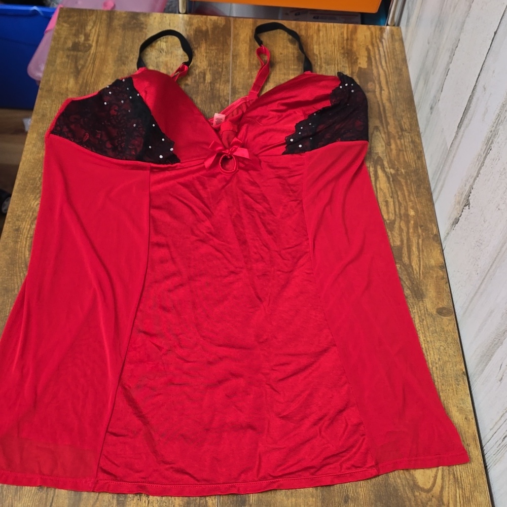 Elegant Passion Forever Red Lace Nightgown Womens Plus Size 3X